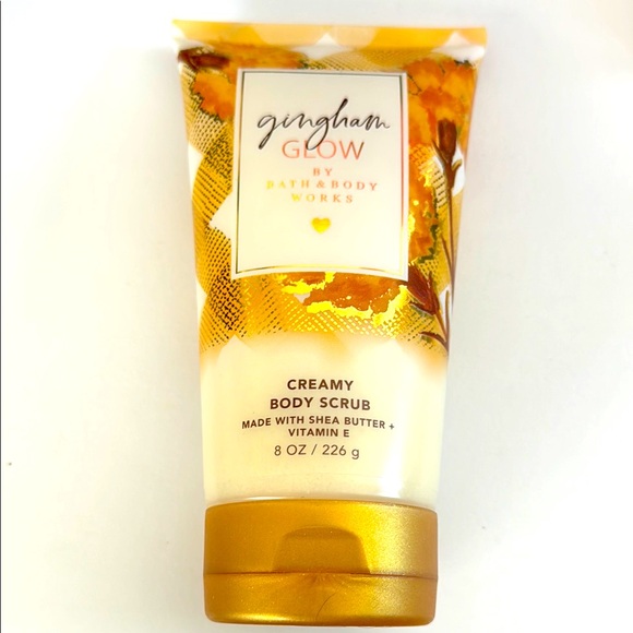 SOLD OUT. Bath & Body Works Gingham Creamy Body Scrub Shea Butter + Vitamin E - Picture 1 of 4